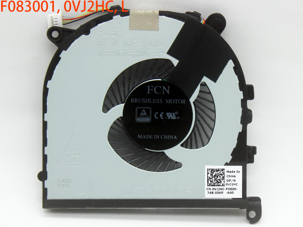 0vj2hc 0tk9j1 Dell Xps 15 9560 Series Cpu Gpu Cooling Fan L R Left